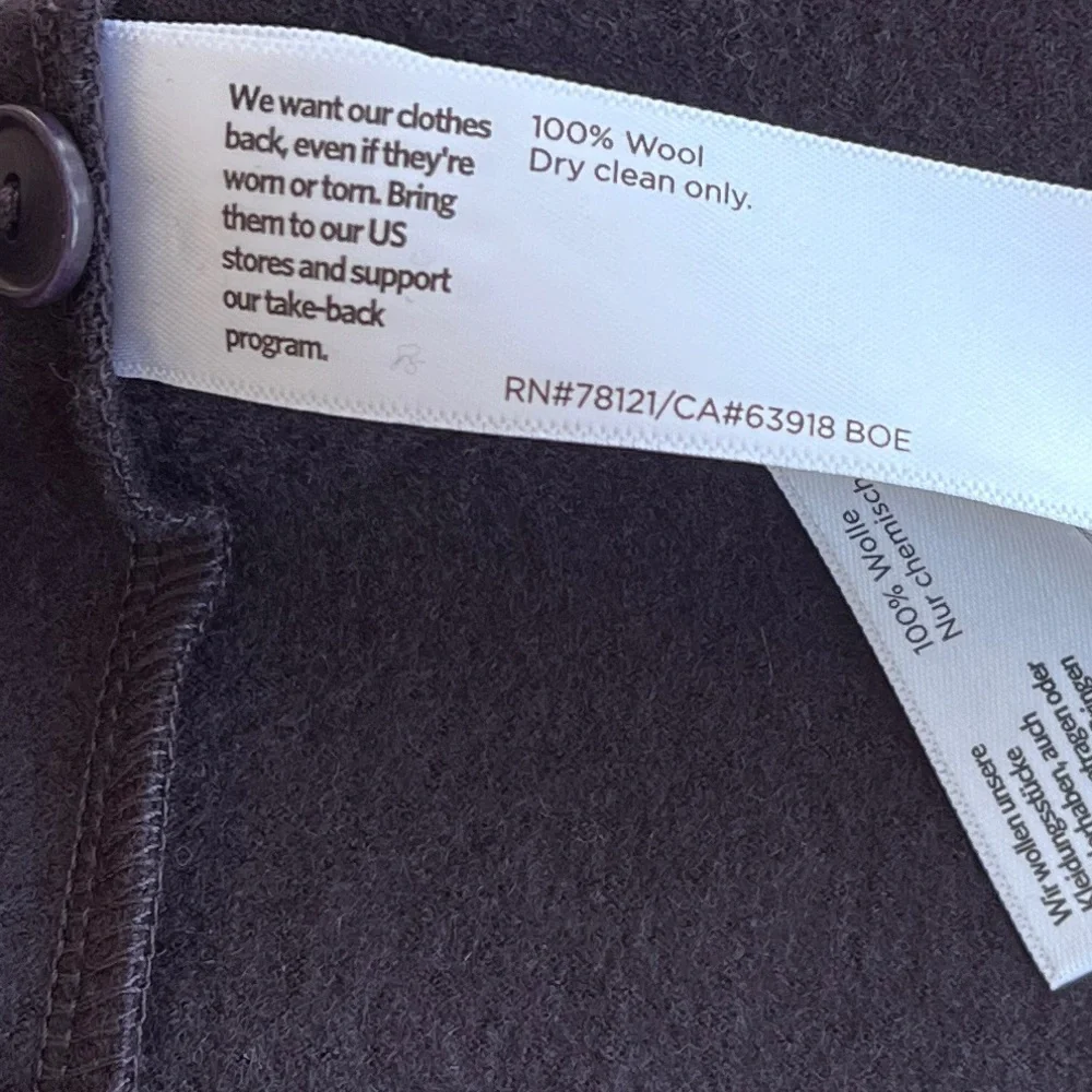 Eileen Fisher Women's Wide Leg Pants - Dark Blue - Picture 7 of 9